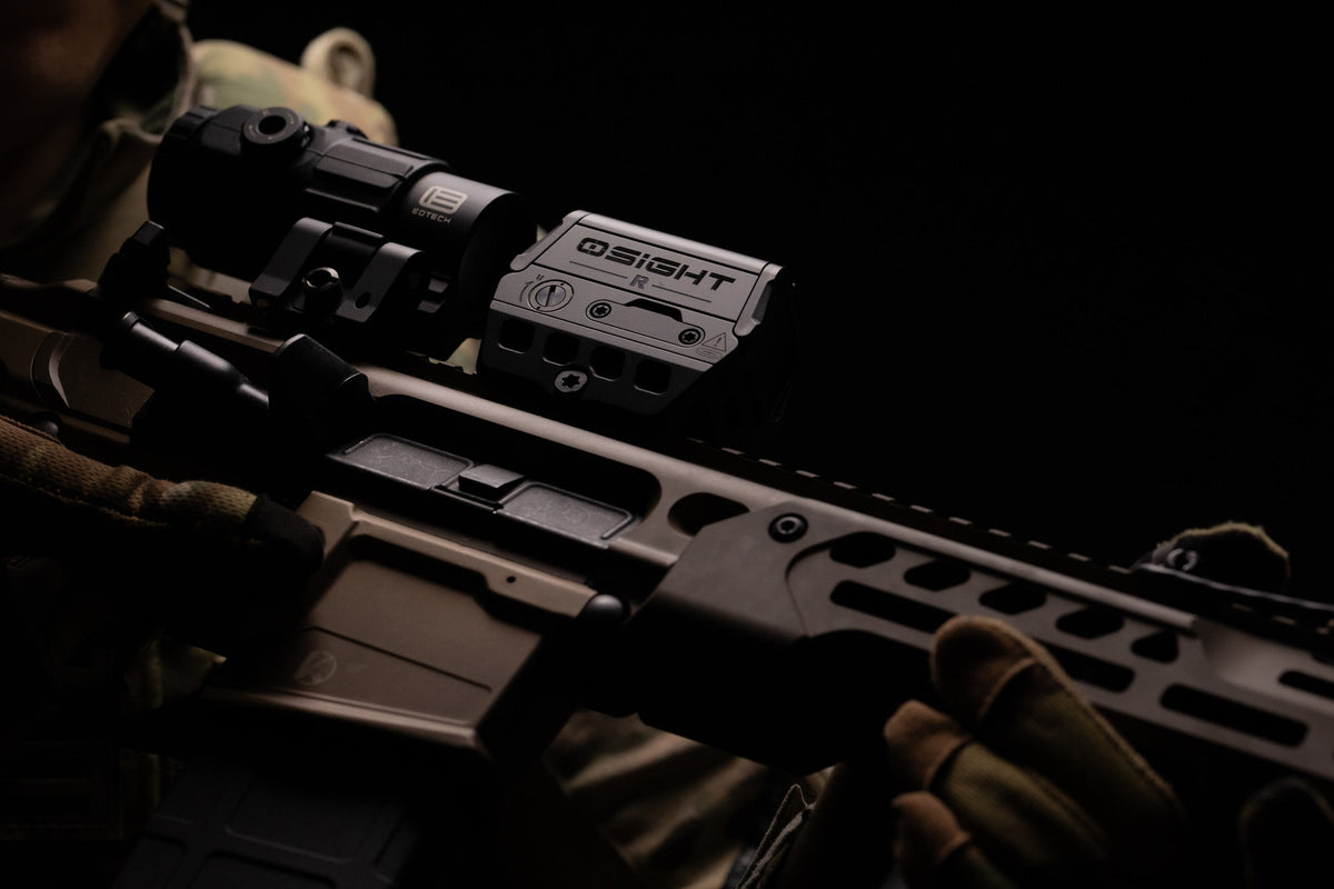 Olight OSIGHT R mounted in a professional studio setup