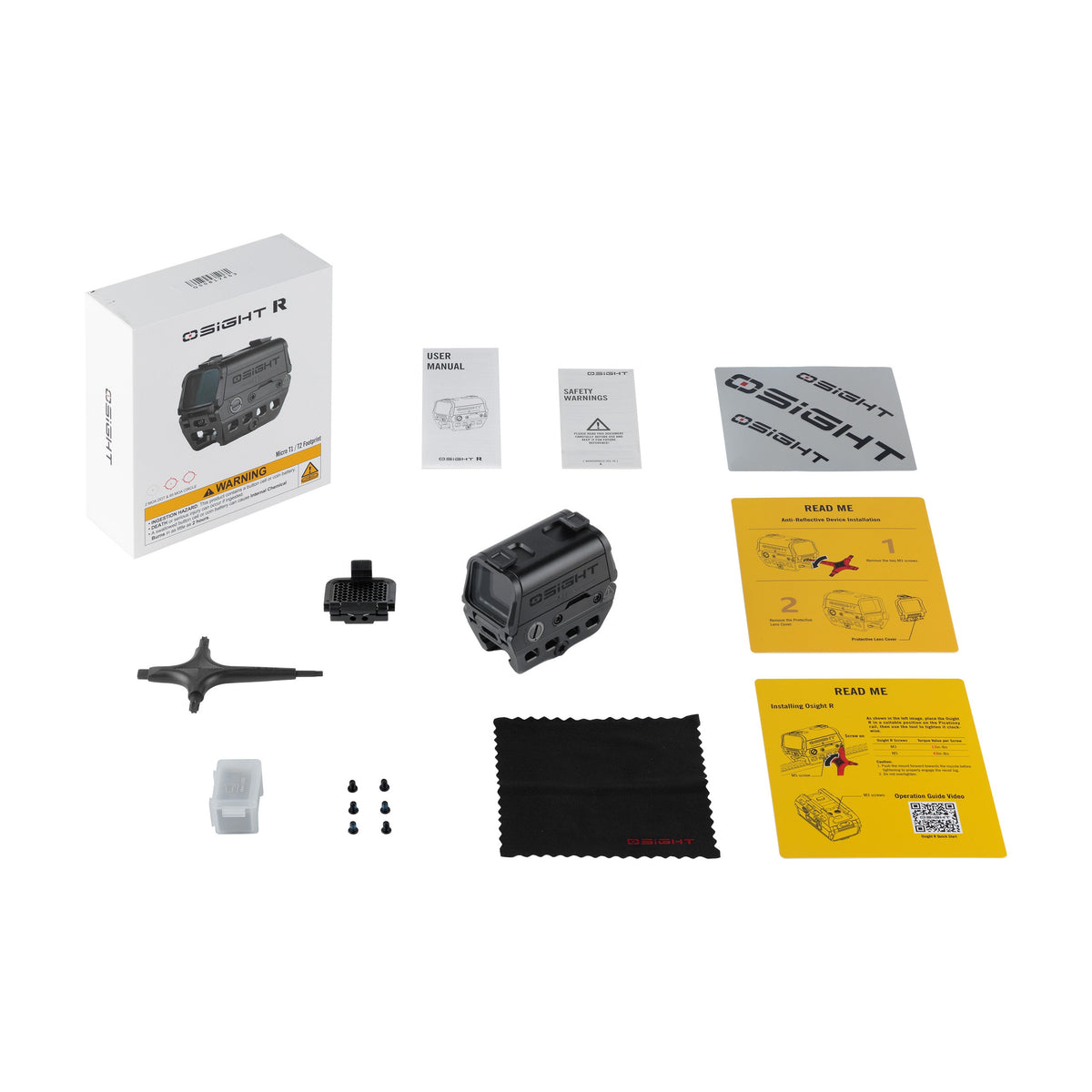 Olight OSIGHT R box contents and included accessories
