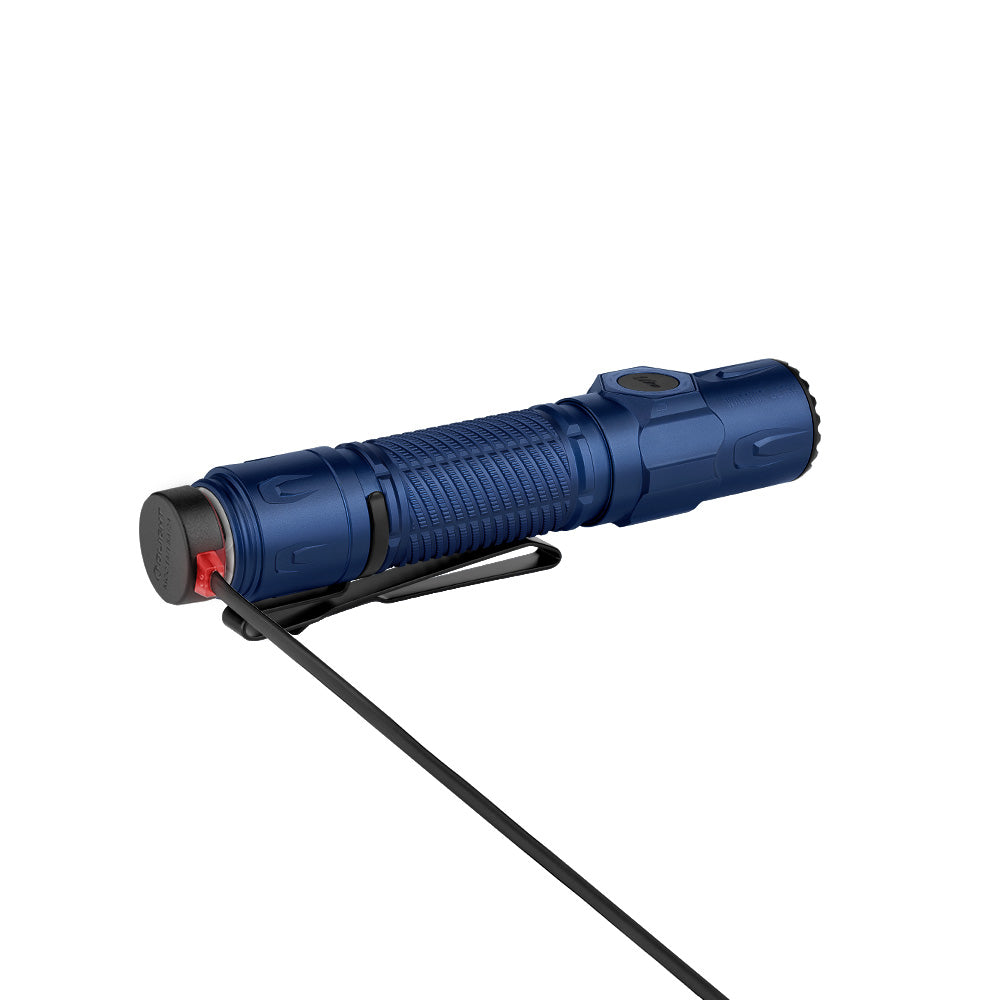 Olight Warrior Ultra Navy Blue charging detail