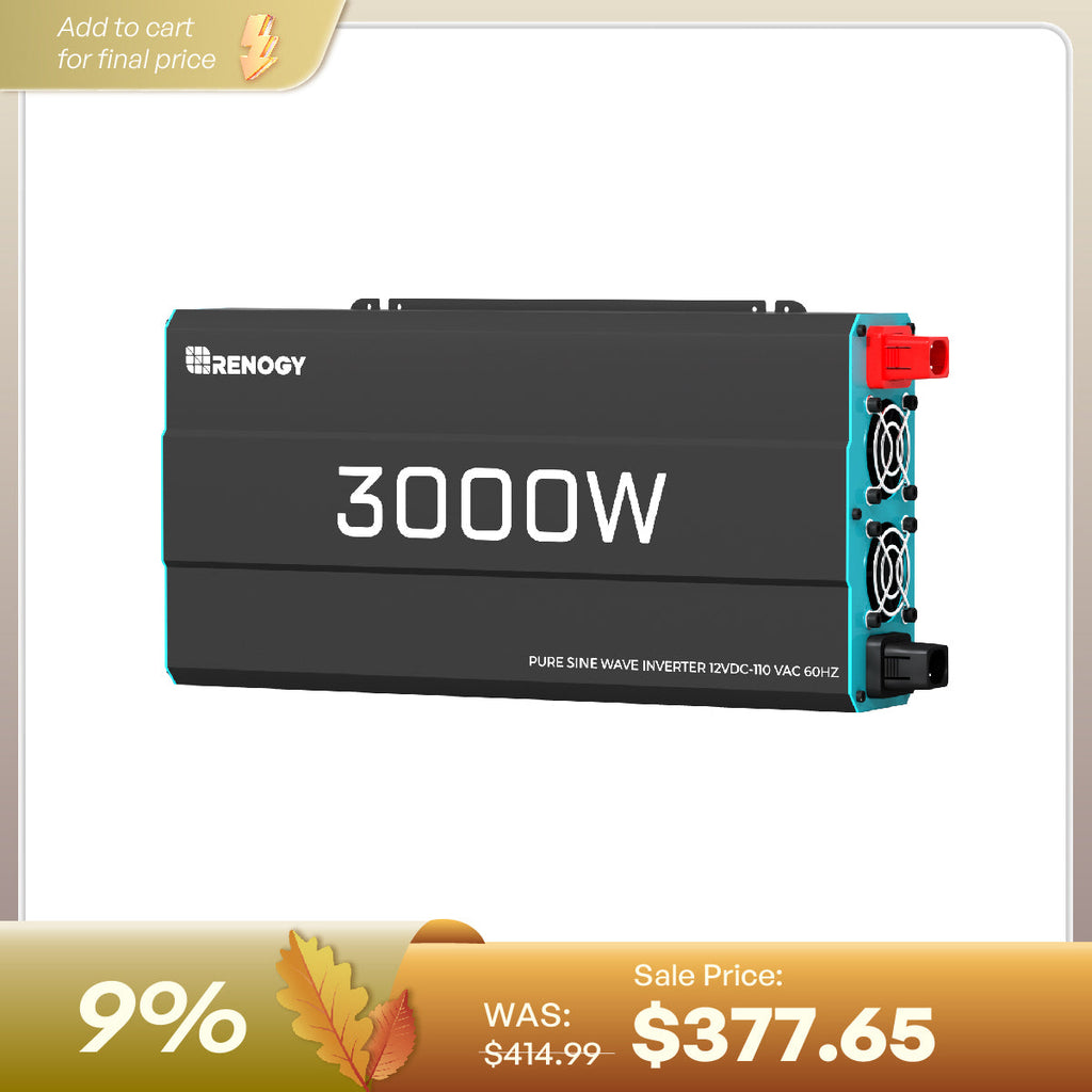 Renogy 3000W 12V Pure Sine Wave Inverter