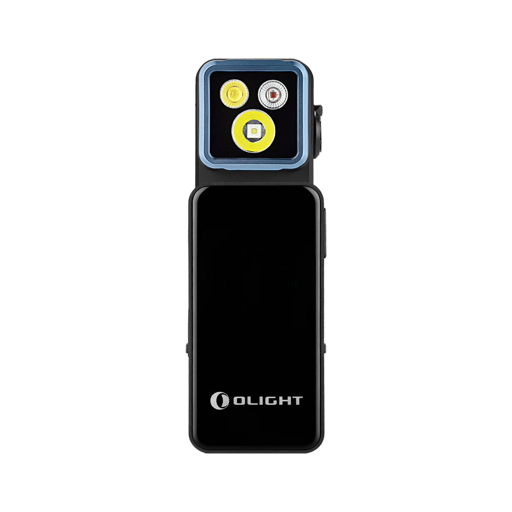 Olight Oclip 2 Pro Premium Black with Mobile Charging Dock rear view