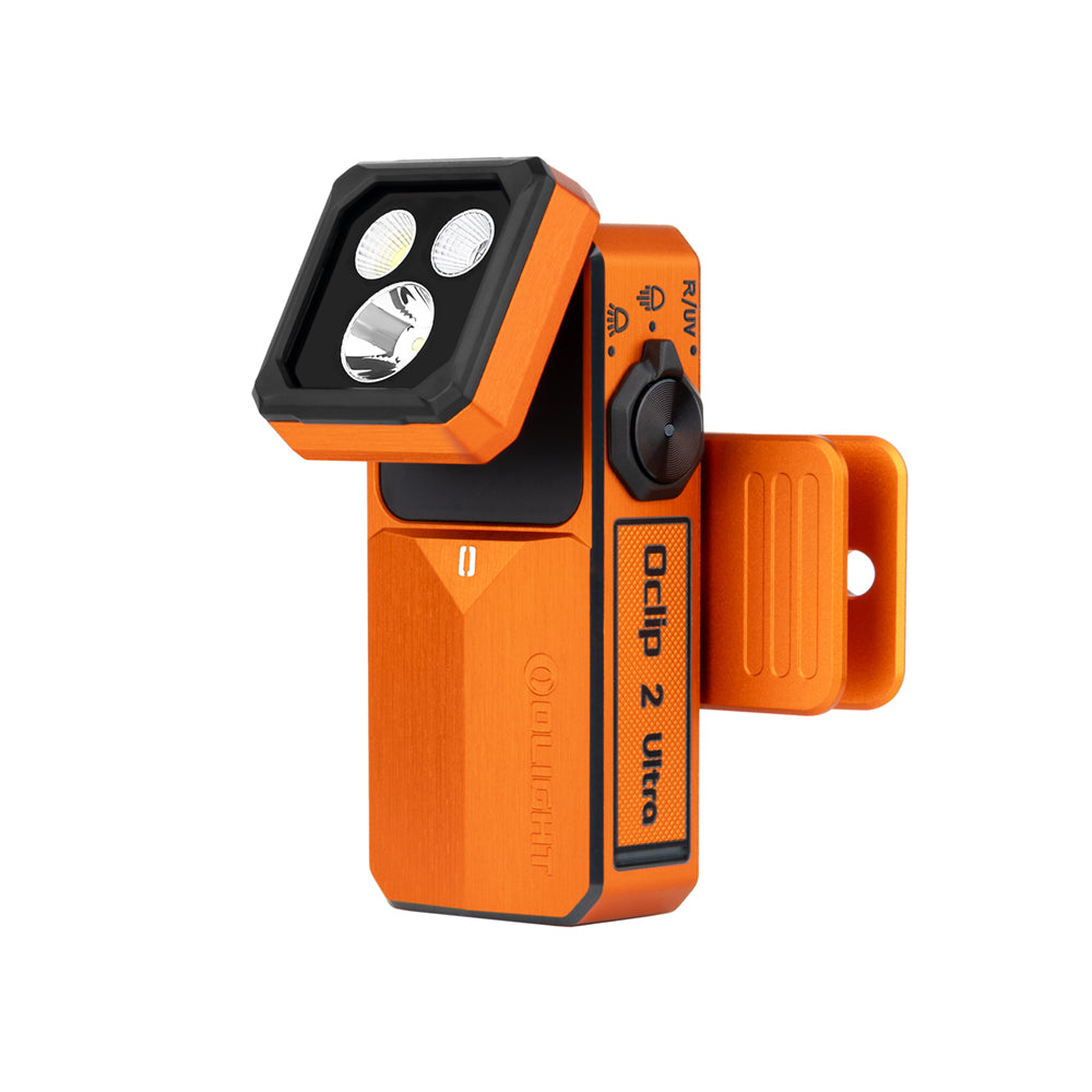 Olight Oclip 2 Ultra Amber Orange alternate official product view