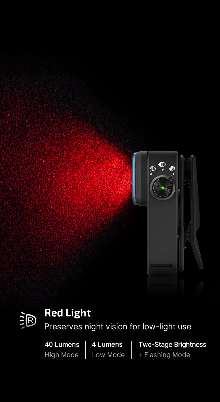 Olight Oclip 2 Ultra red light mode