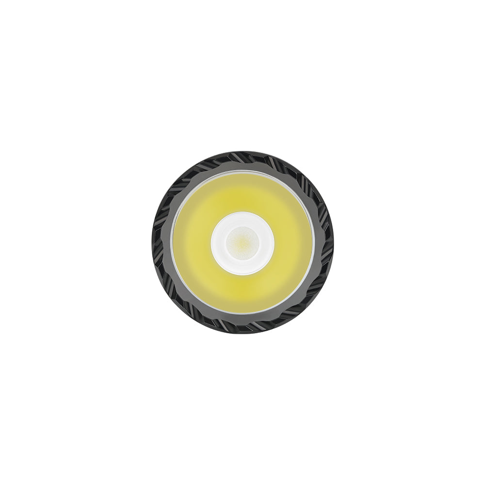 Olight Odin S front emitter and reflector view