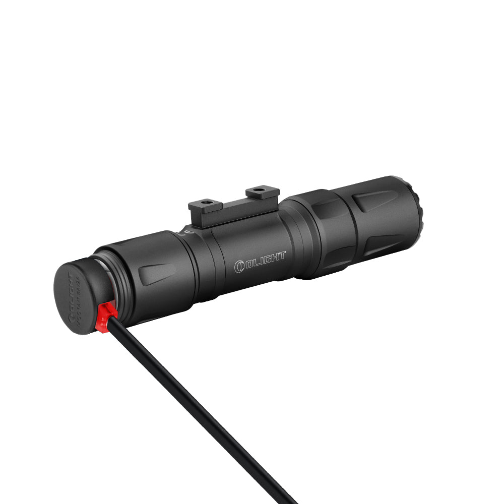 Olight Odin S Matte Black tail switch control detail