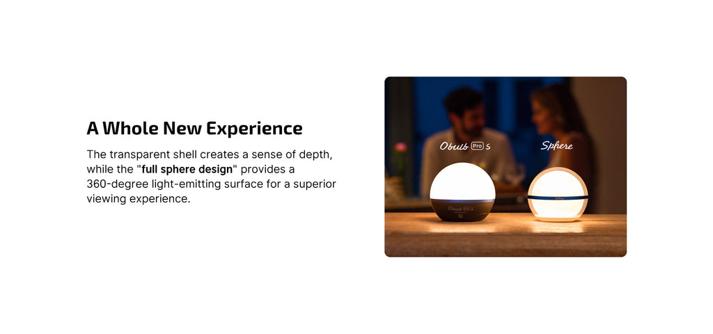 Olight Sphere ambient light feature view