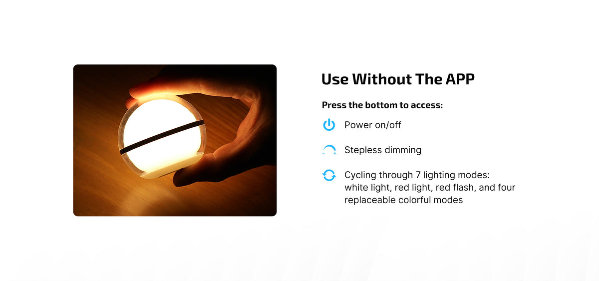 Olight Sphere ambient light lighting modes