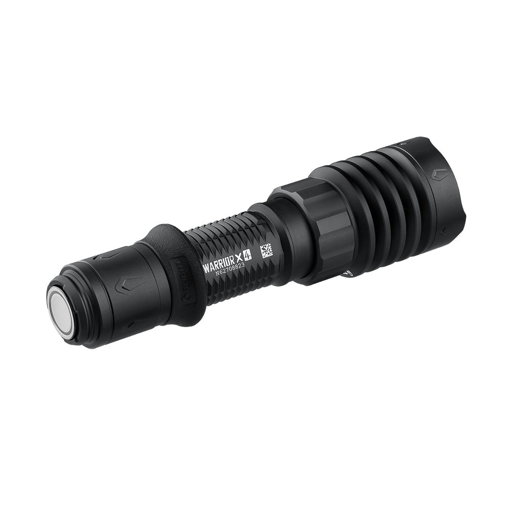 Olight Warrior X 4 tail switch and rear charging interface