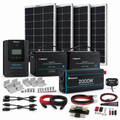 Renogy 400W complete solar kit with two smart lithium batteries, Rover 40A MPPT controller and 2000W inverter