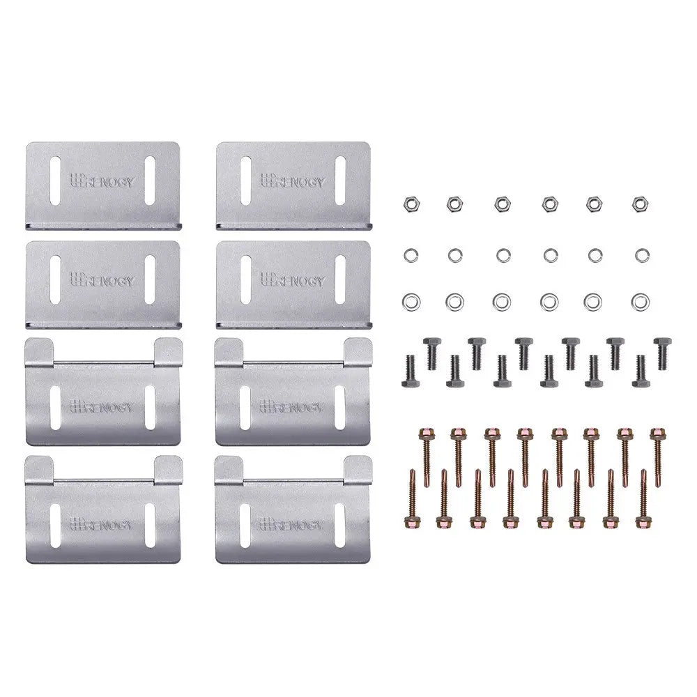 Renogy Curved Z Brackets — Set of 4 for RV / Boat Solar