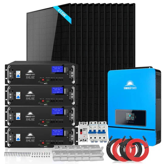 SunGoldPower SGM-8K20 8kW 20.48kWh off-grid solar kit
