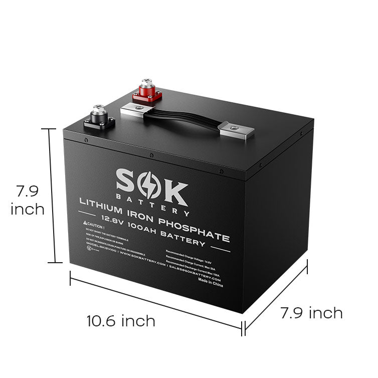 SOK SK12V100H heated LiFePO4 battery alternate manufacturer view