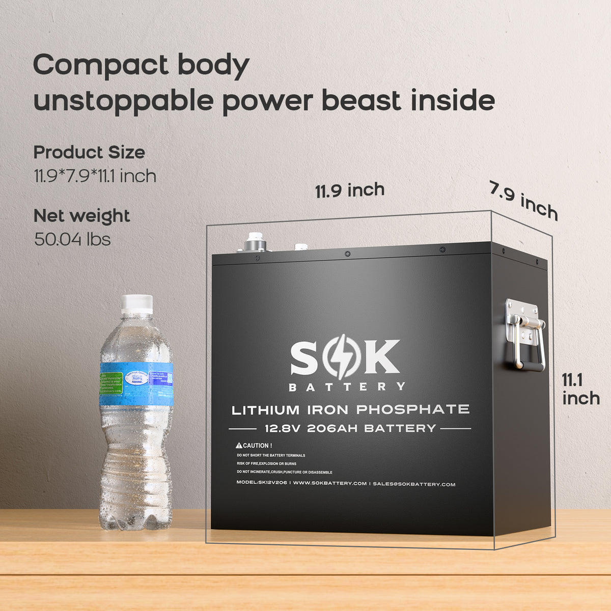 SOK SK12V206H battery dimensions