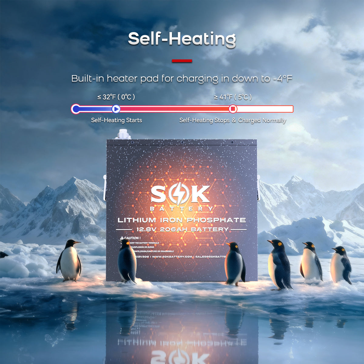 SOK SK12V206H heated battery cold-weather operation