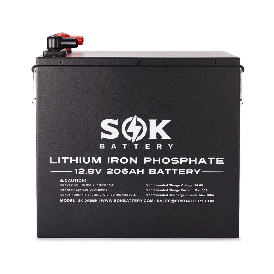 SOK SK12V206H 12V 206Ah heated LiFePO4 battery
