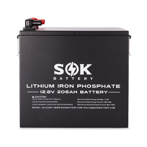 SOK SK12V206H 12V 206Ah heated LiFePO4 battery