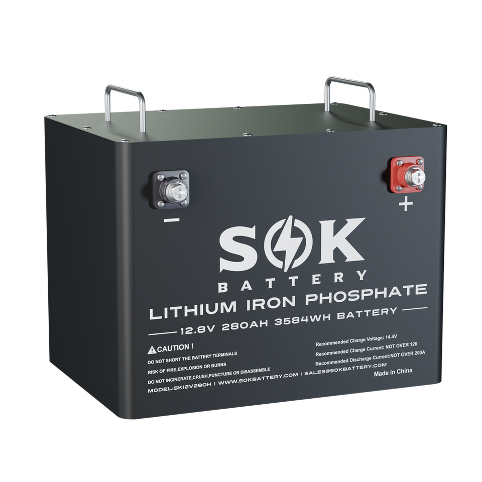 SOK SK12V280H 12V 280Ah heated LiFePO4 battery