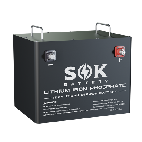 SOK SK12V280H 12V 280Ah heated LiFePO4 battery