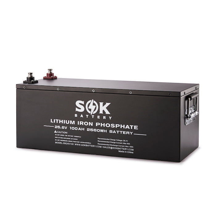 SOK 24V 100Ah LiFePO4 battery — SK24V100