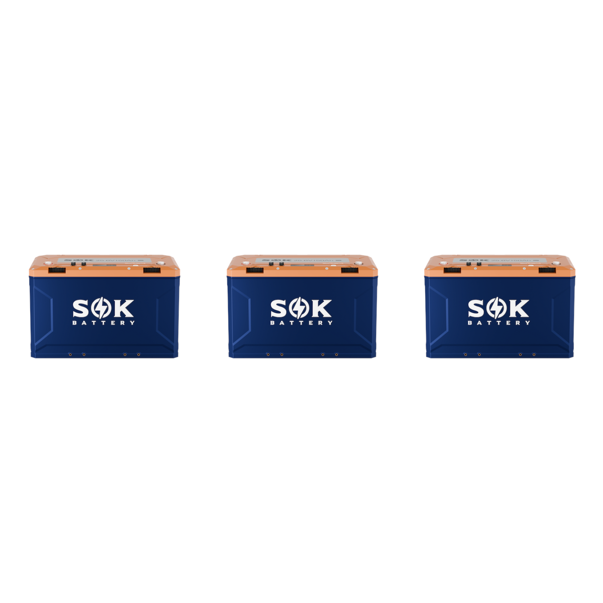 3 pack SOK SK24V150PH 24V 150Ah heated LiFePO4 batteries with Victron CAN