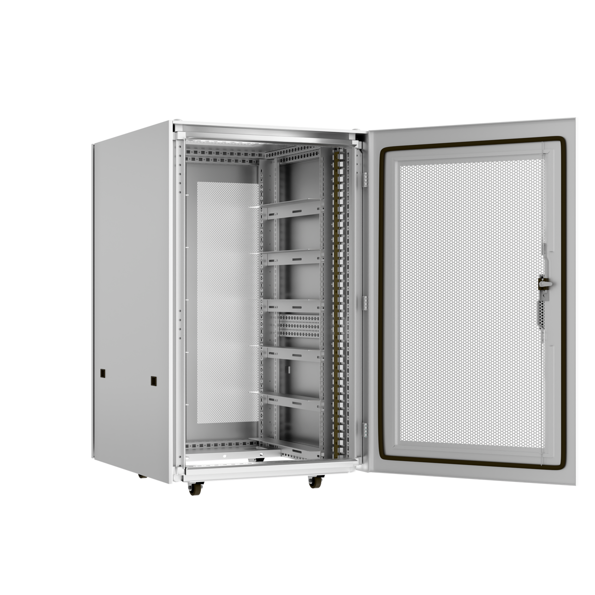 SOK battery cabinet for 48V 100Ah rack batteries used in the 30.72kWh system