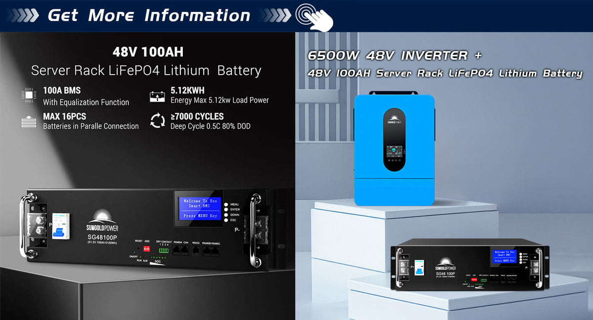 6 pack SunGoldPower SPH6548P 39kW parallel-capable inverter package