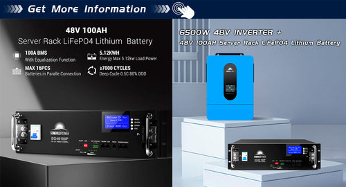 6 pack SunGoldPower SPH6548P 39kW parallel-capable inverter package
