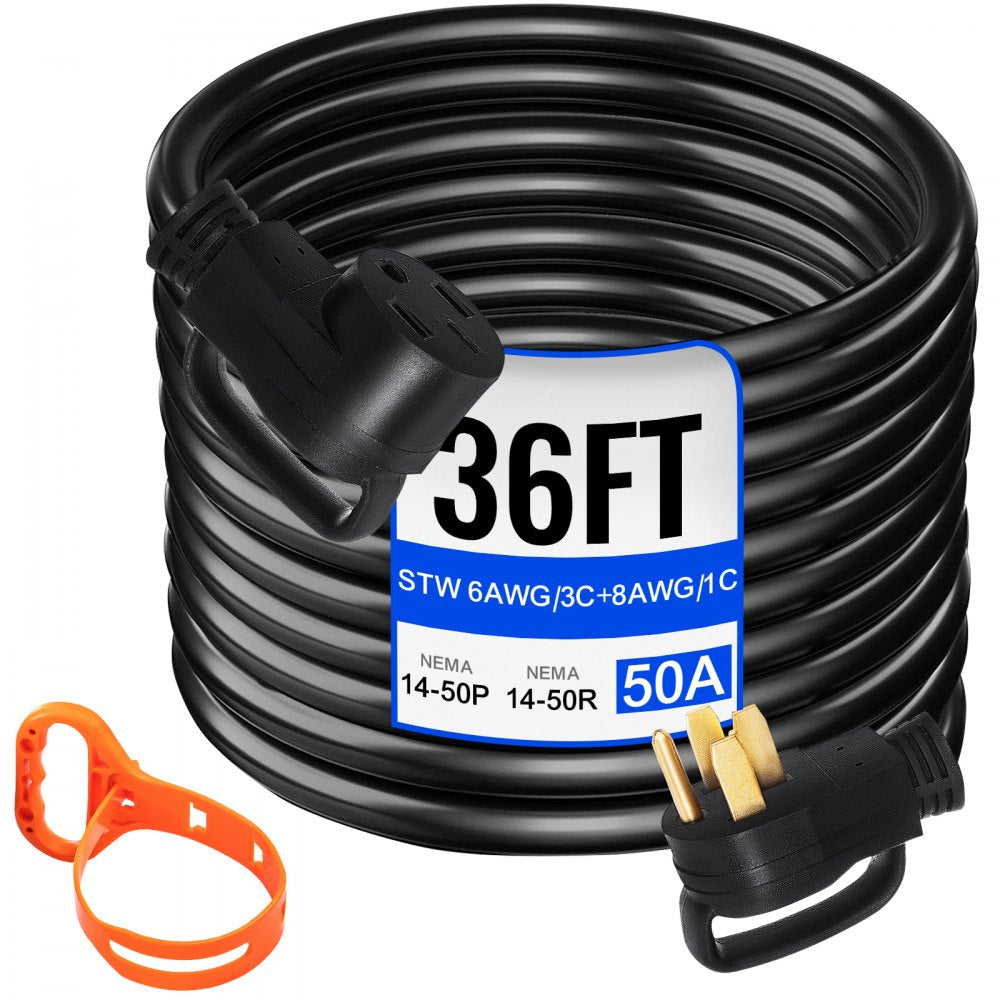 VEVOR 36 FT 50 Amp RV Extension Cord NEMA 14-50P to 14-50R