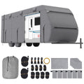 VEVOR Travel Trailer Cover, 18-20 ft RV Cover, 4-Layer Non-Woven Fabric Camper Cover, Waterproof