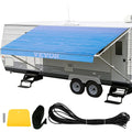VEVOR RV Awning 20\' Camper Awning Fabric, Trailer Awning Canopy Patio Camping Car Awning, Vinyl Roller Tube for RV, Van, SUV