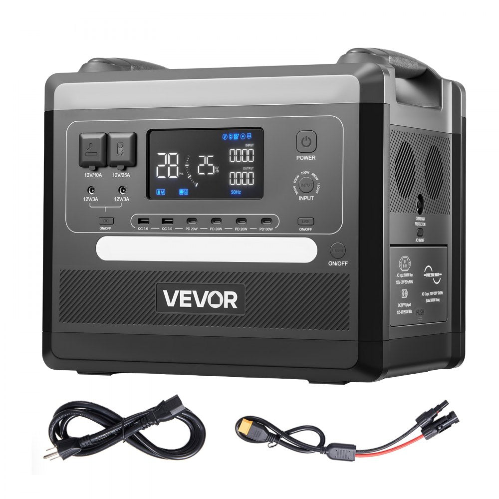 VEVOR 2400W 2160Wh expandable LiFePO4 power station